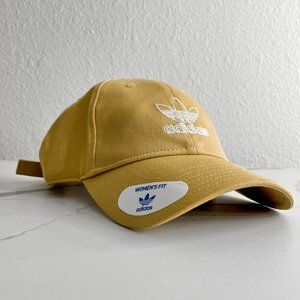 Adidas Outline Logo Mustard Yellow Strapback Hat